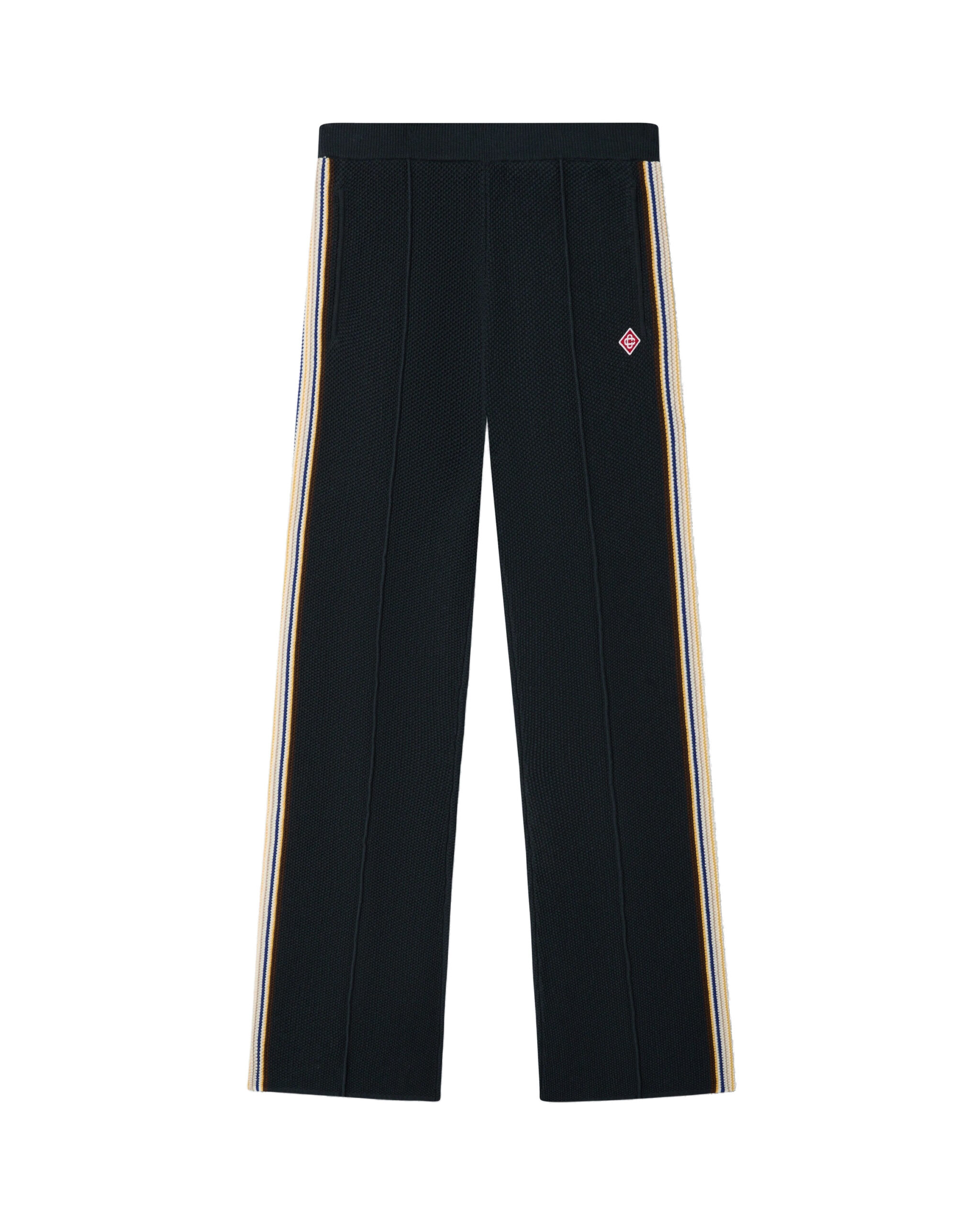 Casablanca Navy Café Culture Wool Track Pants Casablanca Navy Café Culture Wool Track Pants | Sweatpants | Luxury Shoes