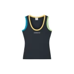 Casablanca Navy Colourblock Ribbed Tank Top | Tank Top | Luxury Shoes 