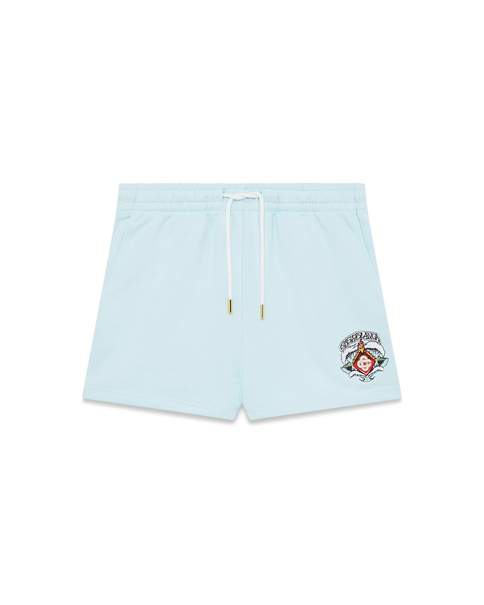 Casablanca Pale Blue Waves Sweatshorts Casablanca Pale Blue Waves Sweatshorts | Shorts | Luxury Shoes