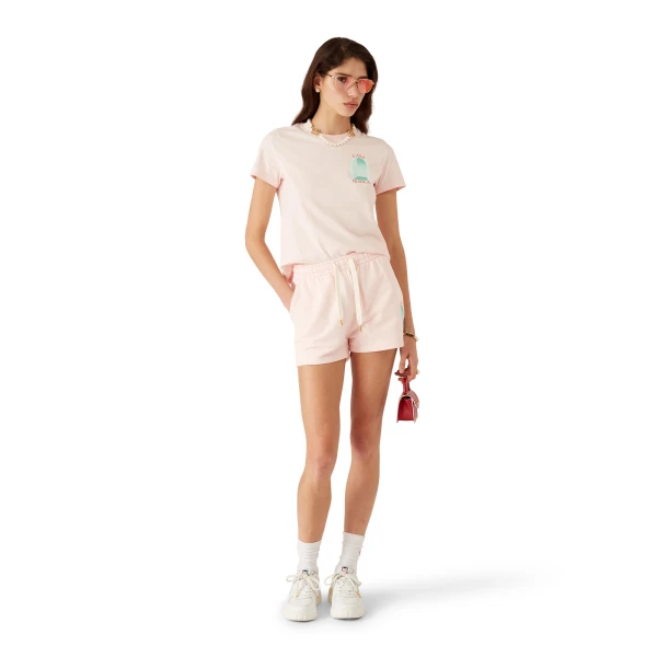 Casablanca Pink L'Arche Short Sleeve T-Shirt | T-Shirt | Luxury Shoes 