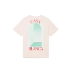 Casablanca Pink L'Arche Short Sleeve T-Shirt | T-Shirt | Luxury Shoes 