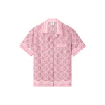 Casablanca Pink Radiating Monogram Silk Shirt | Shirt | Luxury Shoes 