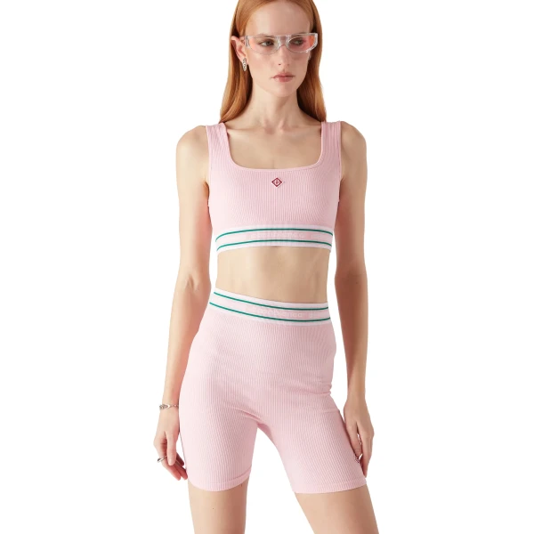 Casablanca Pink Seamless Bralette | Bralette | Luxury Shoes 