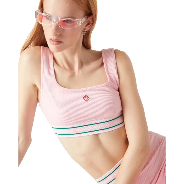 Casablanca Pink Seamless Bralette | Bralette | Luxury Shoes 