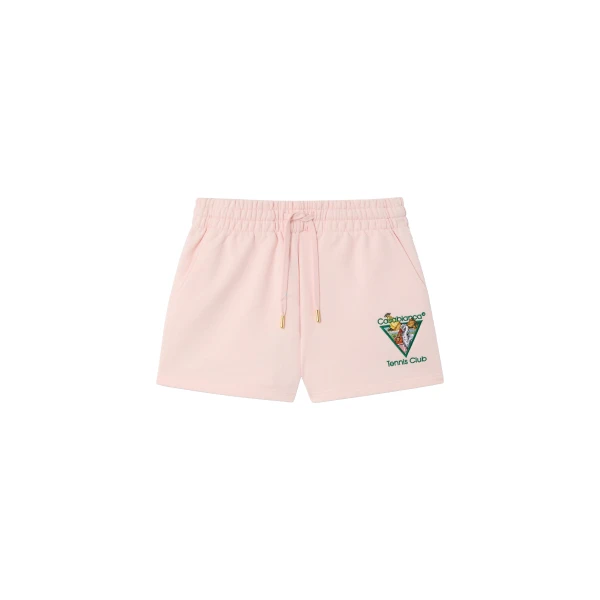Pink Tennis Club Icon Pyramid Abduction Embroidered Sweatshorts