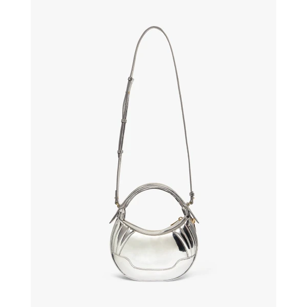 Casablanca Silver Biker Bag | Shoulder & Crossbody Bags | Luxury Shoes 