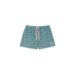 Casablanca Teal Striped Towelling Shorts | Shorts | Luxury Shoes 