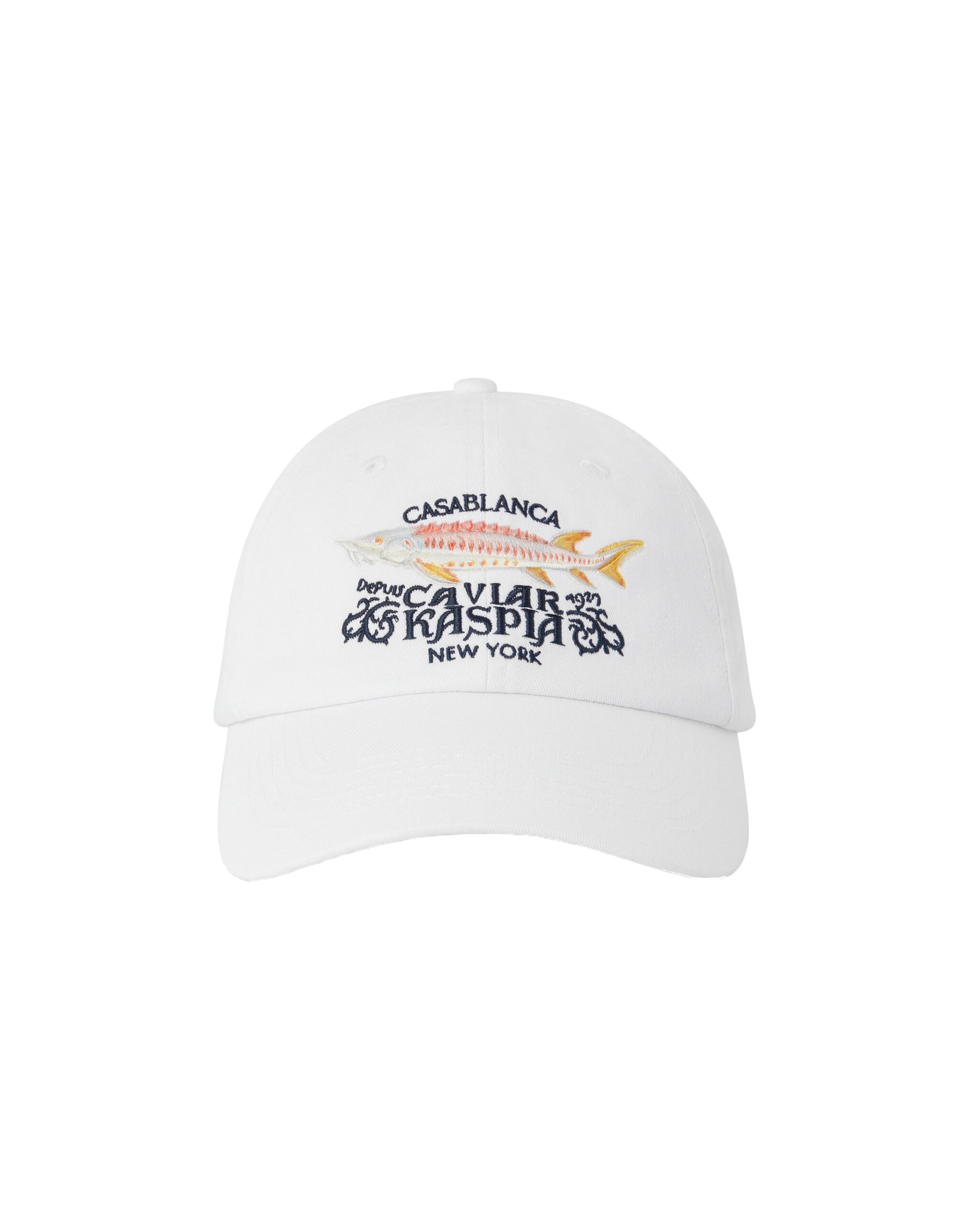 Casablanca White Casa Kaspia New York Embroidered Cap Casablanca White Casa Kaspia New York Embroidered Cap | Hats | Luxury Shoes