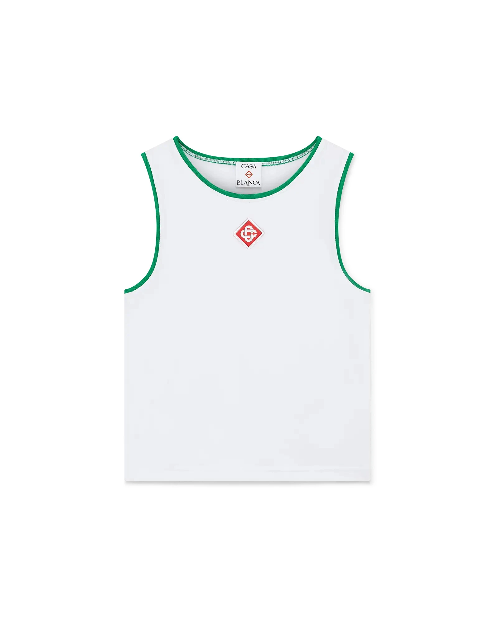 Casablanca White Diamond Logo Baby Tank Top Casablanca White Diamond Logo Baby Tank Top | Tank Top | Luxury Shoes
