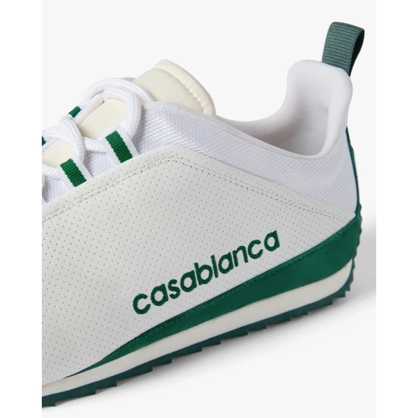 Casablanca White & Green Khopesh Sneaker | Sneakers | Luxury Shoes 