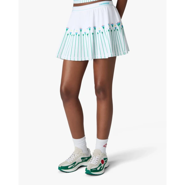 Casablanca White & Green Stade Sneaker | Sneakers | Luxury Shoes 