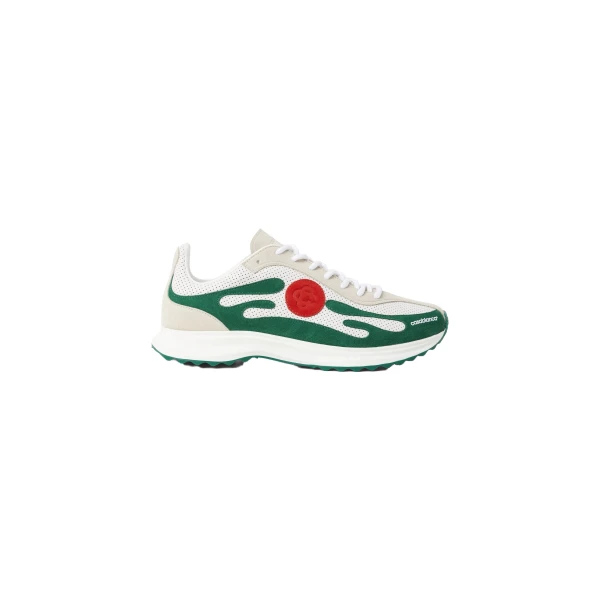 White & Green Stade Sneaker