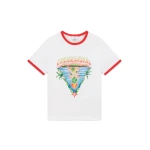 Casablanca White Innocence Triangle Ringer T-Shirt | T-Shirt | Luxury Shoes 