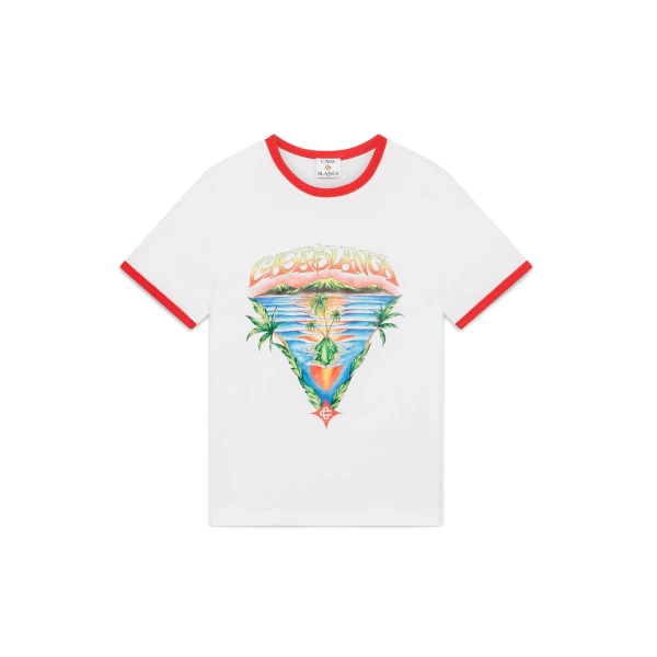 White Innocence Triangle Ringer T-Shirt