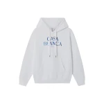 Casablanca White Meduse Stacked Logo Hooded Sweatshirt | Hoodies | Luxury Shoes 