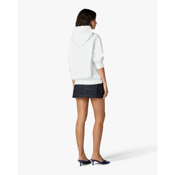 Casablanca White Meduse Stacked Logo Hooded Sweatshirt | Hoodies | Luxury Shoes 