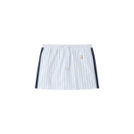 Casablanca White & Navy Pinstripe Mini Skirt | Mini Skirt | Luxury Shoes 