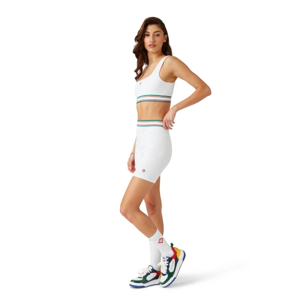 Casablanca White Seamless Bralette | Bralette | Luxury Shoes 