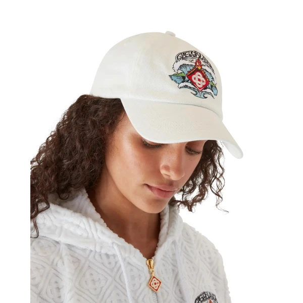 Casablanca White Waves Cap | Hats | Luxury Shoes 