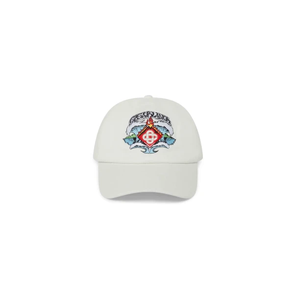 Casablanca White Waves Cap | Hats | Luxury Shoes 