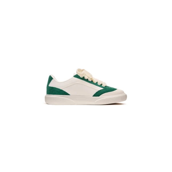 Casablanca White and Green Leather Del Mar Sneaker | Sneakers | Luxury Shoes 