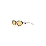 Casablanca Yellow Oval Curve Sunglasses | Sunglasses | Luxury Shoes 