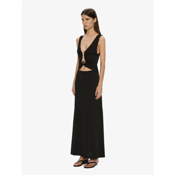 Christopher Esber Aida Orbit Dress in Black | Maxi Dresses | Luxury Shoes 