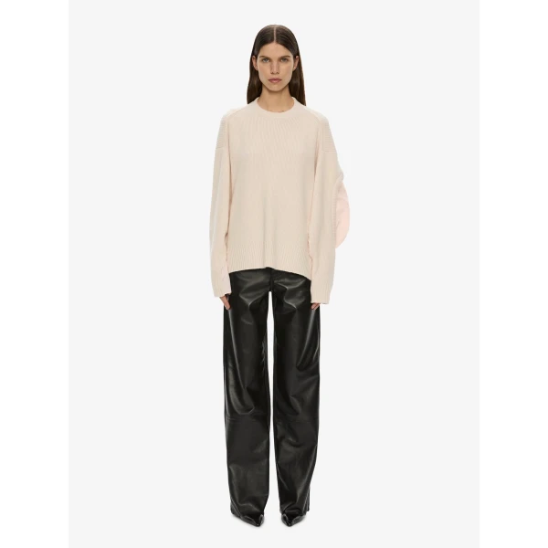 Christopher Esber Airbag Sweater in Cream Airbag Pink | Sweaters | Luxury Shoes 