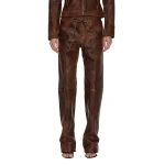 Christopher Esber Alex Leather Pant in Bistre Brown | Pants | Luxury Shoes 