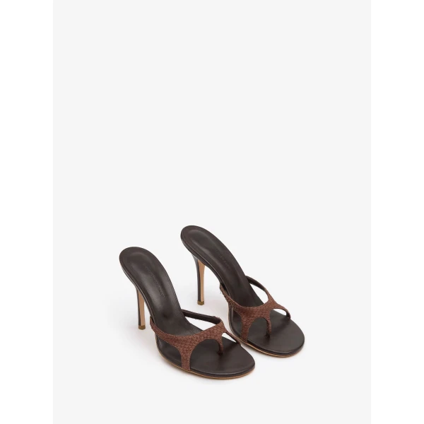 Christopher Esber Alocasia Heel in Chocolate | Heels | Luxury Shoes 