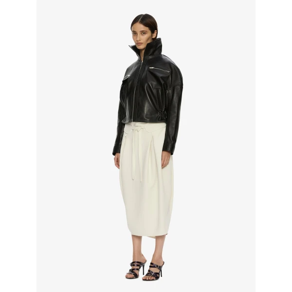 Christopher Esber Atlas Leather Jacket in Black | Leather Jackets | Luxury Shoes 