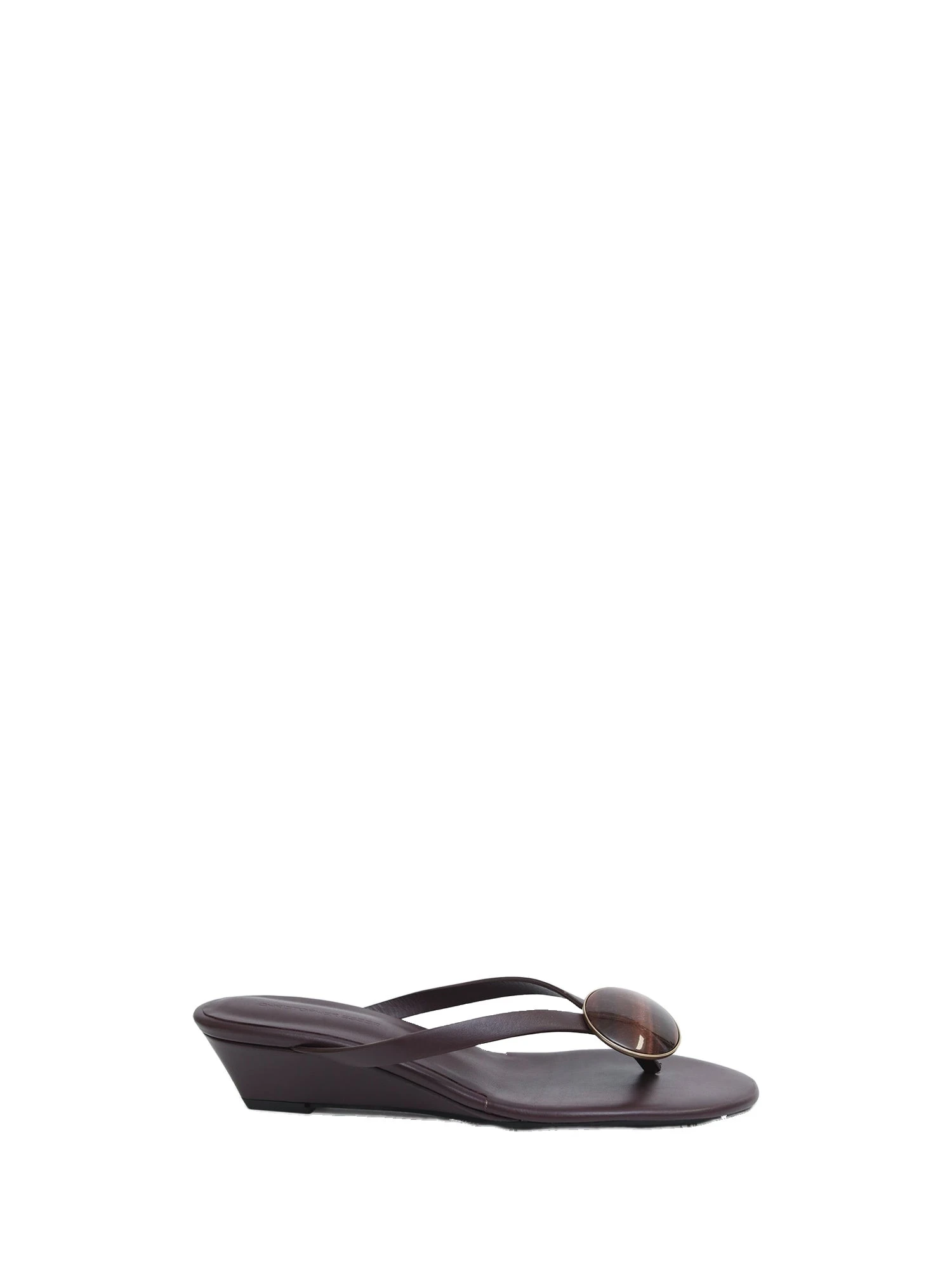 Christopher Esber Aura Quartz Flip Flop Wedge in Mahogany Red Tigers Eye Christopher Esber Aura Quartz Flip Flop Wedge in Mahogany Red Tigers Eye | Flip Flops & Slides | Luxury Shoes