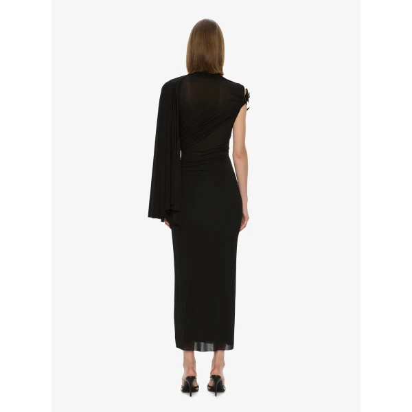 Christopher Esber Aurelia Sculpted Spiral Drape Gown in Black | Evening Gowns | Luxury Shoes 