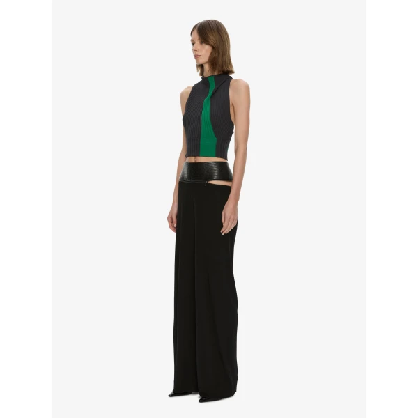 Christopher Esber Auto Upholstered Leather Trouser in Black | Pants | Luxury Shoes 