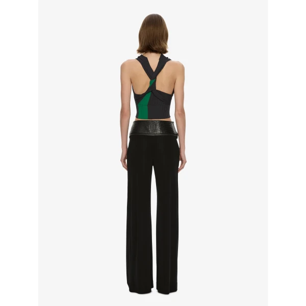 Christopher Esber Auto Upholstered Leather Trouser in Black | Pants | Luxury Shoes 