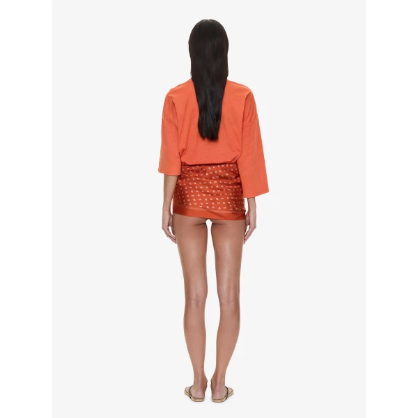 Christopher Esber Bandana Scarf Pareo Tee in Carnelian Carnelian | Bikini | Luxury Shoes 