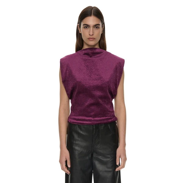 Christopher Esber Banyan Top in Plum | Tops | Luxury Shoes 