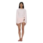 Christopher Esber Beach Glass Bubble Mini Skirt in Airbag Pink | Mini Skirts | Luxury Shoes 