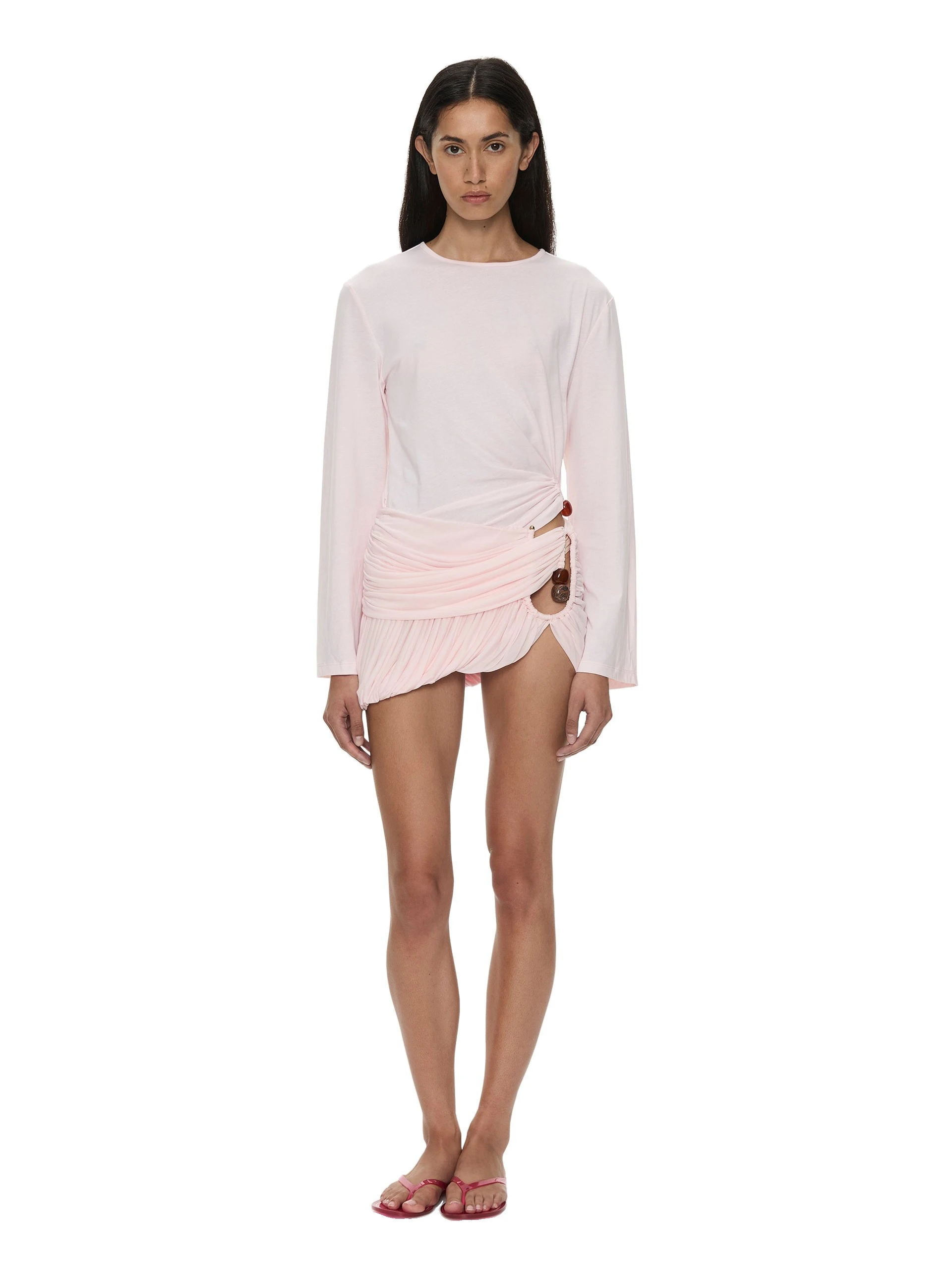 Christopher Esber Beach Glass Bubble Mini Skirt in Airbag Pink Christopher Esber Beach Glass Bubble Mini Skirt in Airbag Pink | Mini Skirts | Luxury Shoes
