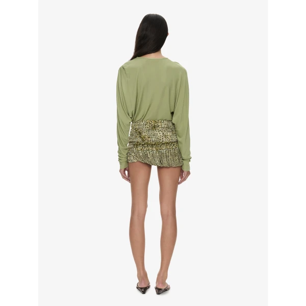 Christopher Esber Beach Glass Bubble Mini Skirt in Feathered Citrine | Mini Skirts | Luxury Shoes 