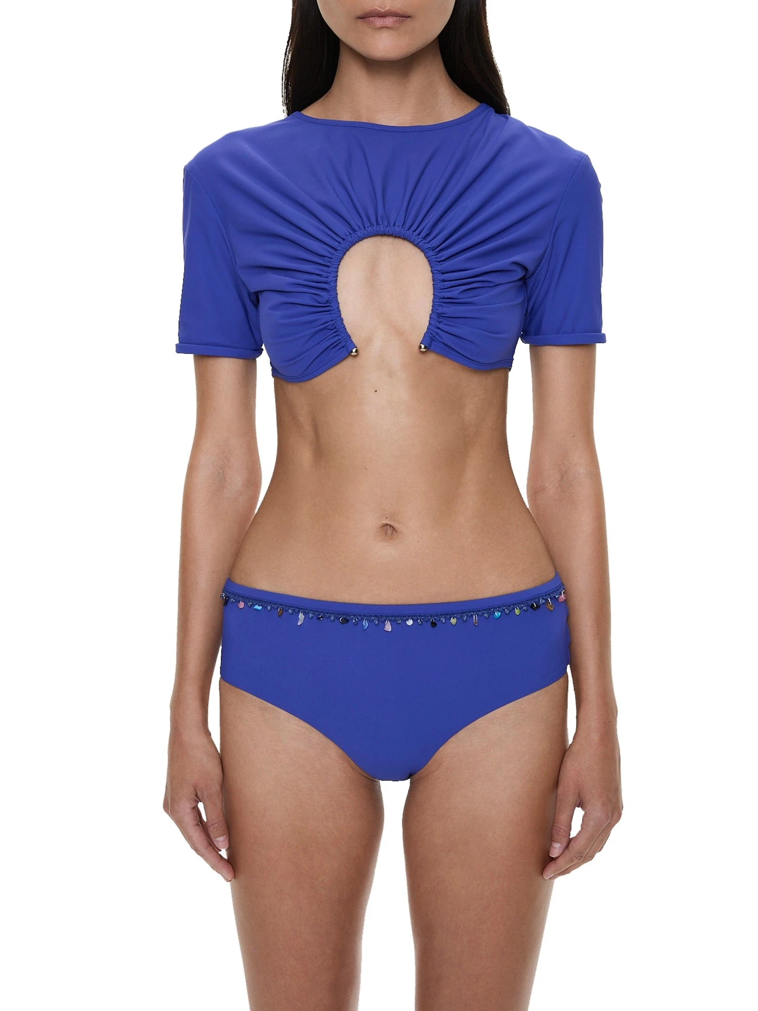 Christopher Esber Beach Quartz High Brief in Indigo Christopher Esber Beach Quartz High Brief in Indigo | Bikini | Luxury Shoes