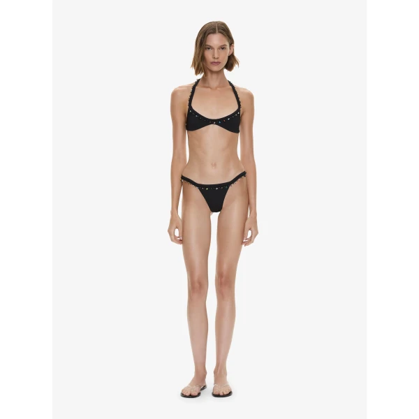 Christopher Esber Beach Quartz Minuscule Bikini Top in Black | Bikini | Luxury Shoes 