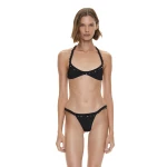 Christopher Esber Beach Quartz Minuscule Bikini Top in Black | Bikini | Luxury Shoes 