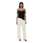 Christopher Esber Bias Crepe Trouser in Cream | Pants | Luxury Shoes 