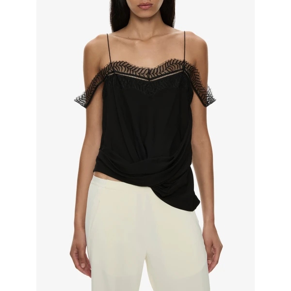 Christopher Esber Bias Crepe Trouser in Cream | Pants | Luxury Shoes 