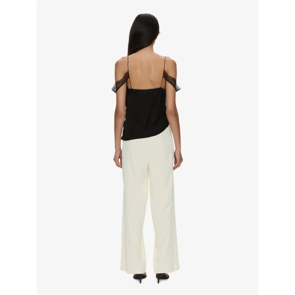 Christopher Esber Bias Crepe Trouser in Cream | Pants | Luxury Shoes 