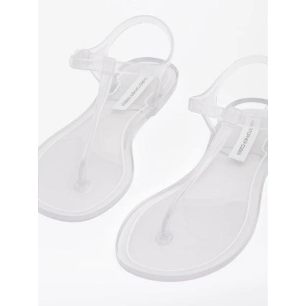 Christopher Esber Billi T-Bar Flat in Clear | Flats | Luxury Shoes 