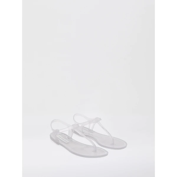 Christopher Esber Billi T-Bar Flat in Clear | Flats | Luxury Shoes 