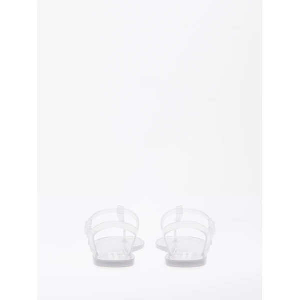 Christopher Esber Billi T-Bar Flat in Clear | Flats | Luxury Shoes 