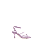 Christopher Esber Blaze Raffia Suede Heel in Chalky Pink | Heels | Luxury Shoes 